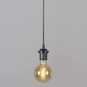 Ретро висяща лампа черна 40 см - Granny Frame