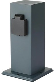 Brilagi - Екстериорен стълб с контакти PILLAR 1Z SCHUKO 230V IP44 антрацит