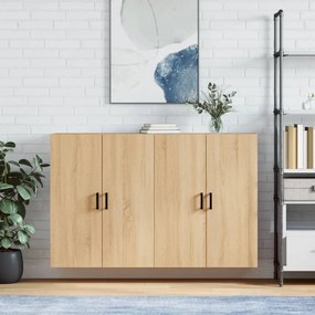 3195622 vidaXL Стенни шкафове, 2 бр, дъб сонома, 69,5x34x90 см