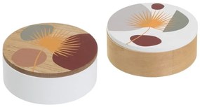 Декоративни кутии за съхранение с капаци в комплект от 2 бр. ø 17x6,5 cm – Casa Selección