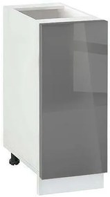 Долен шкаф МДФ Глосмакс 301(30см) Бял