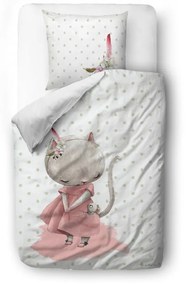 Памучно бебешко спално бельо Мишка, 100 x 130 cm - Butter Kings