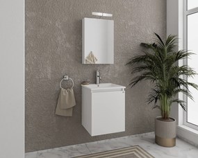 Комплект за баня Drop Verona 40-Бял