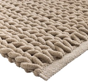 Светлокафяв килим за баня 50x80 cm Ariel – douceur d'intérieur