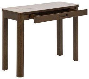 Конзолна маса с керамичен плот в бежов и тъмнокафяв цвят 40x100 cm Southampton – Actona