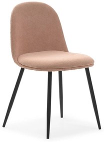 Светлорозови трапезни столове в комплект от 4 бр. Malila – Marckeric