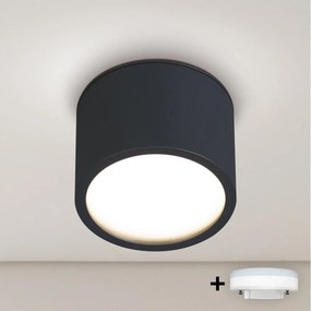 BRILAGI - LED Точково осветително тяло за баня SMOOTH 1xGX53/15W/230V 60x82 mm черно IP65