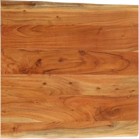 370626 vidaXL Плот за бюро 80x80x2,5 см квадратен дърво масив акация жив ръб