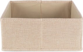 Бежова текстилна кутия за съхранение 28x12x12 cm Sandy – Compactor