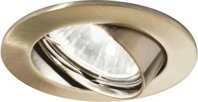 Ideal Lux - Вградено осветително тяло SWING 1xGU10/28W/230V Ø 8,2 см месинг