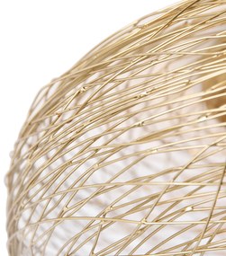 Интелигентна таванна лампа златиста овална с Wifi G95 - Sarella