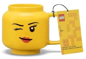 Жълта керамична бебешка чаша 530 ml Head - LEGO®