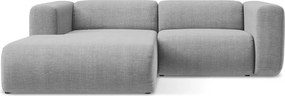 Светлосив ъглов диван (ляв ъгъл) Ekahi – Makamii