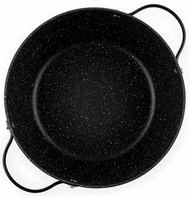 Тенджера Luigi Ferrero Symphony FR-2410, 24x11.5 см, 4.3 л, Незалепващо покритие, Стъклен капак с отвор за пара, Стоманени дръжки с PVD, Индукция, Черен мрамор
