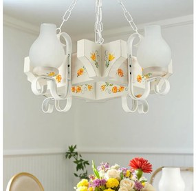 Brilagi - Полилей на верига QUEEN 4xE14/40W/230V бук/крем