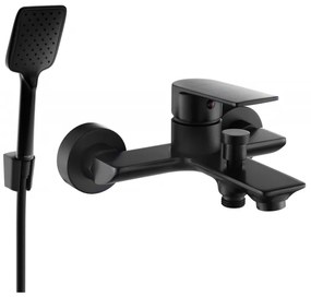 Mexen Alexa R62 смесител за вана с душ комплект, черен - 7123R62-70