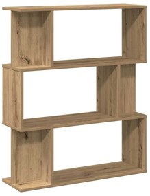 855773 vidaXL Библиотека, дъб артизан, 80x24x96 см, инженерно дърво