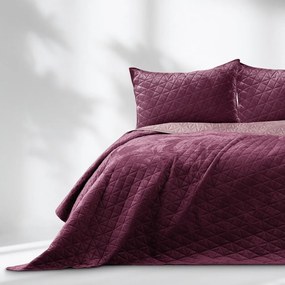 Тъмнорозово капитонирано покривало за легло 220x240 cm Laila – AmeliaHome