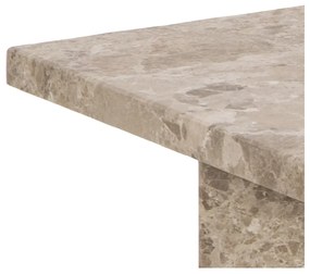 Бежова мраморна масичка за кафе 90x90 cm Vega – Actona