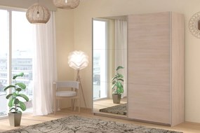 Гардероб Lynch plus с плъзгащи врати-Дърво - Дължина: 180 см