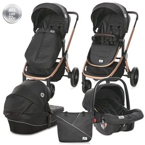 Детска количка 3в1 RAMONA LORELLI - LUXE Black
