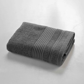 Тъмносива памучна кърпа от тери 50x90 cm Tendresse – douceur d'intérieur