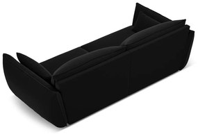 Черен кадифен диван 208 cm Vanda – Mazzini Sofas