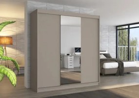 Гардероб Vithente 200 Sliding-сиво-бежово