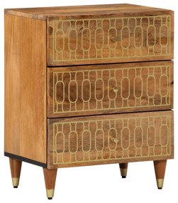 Sonata H Нощно шкафче 50x33x62 см мангово дърво масив