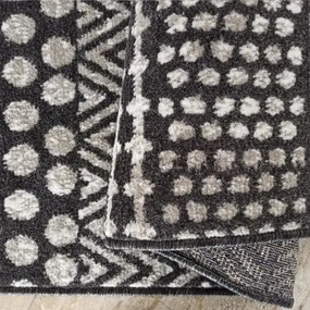 Дизайнерски килим в сиво с фини шарки Широчина: 60 см | Дължина: 100 см