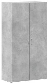 840775 vidaXL Шкаф за документи, бетонно сив, 60x32x115 см, инженерно дърво