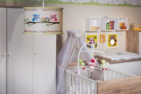 Висяща таванна лампа Elobra Owl Family-Prasino