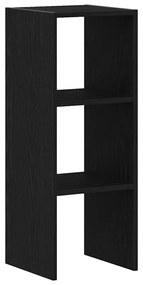 858805 vidaXL Библиотека стифиращи черен дъб 30x30x80 см инженерно дърво