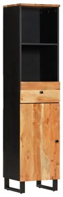 351999 vidaXL Шкаф за баня 38x33x160 см масивно акациево дърво