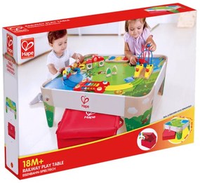 Детска дървена маса за игра, Hape, Железопътен транспорт