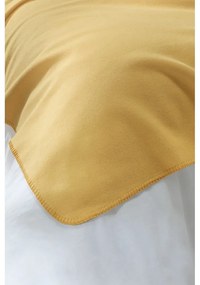 Жълто одеяло от флийс 160x200 cm Bloom – Mijolnir