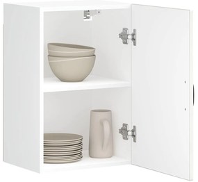 853789 vidaXL Кухненски стенен шкаф Lucca, бял гланц, инженерно дърво