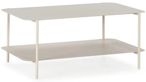 Кремава метална масичка за кафе 58x90 cm Beatrix – MOME