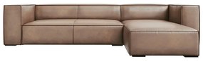 Ъглов диван от светлокафява кожа (десен ъгъл) Madame - Windsor &amp; Co Sofas