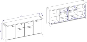 Бюфет Amelie 4D2S