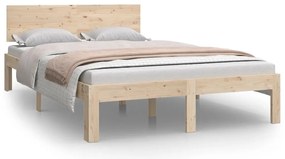 810490 vidaXL Рамка за легло, бор масив, 120х200 см