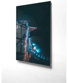 Картина върху стъкло 50x70 cm Night Way - Wallity