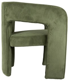 Зелено кресло от рипсено кадифе Vigor – Leitmotiv