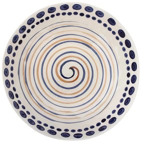 Тъмносиньо-бежова каменна купа за сервиране ø 39 cm Shama - Bloomingville