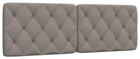 4019230 vidaXL Мека табла за легло, таупе, 160 см, плат