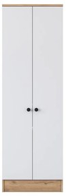 Бял/естествен гардероб от орех 60x183 cm Theresa - Kalune Design