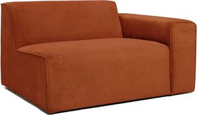 Модул за оранжев велурен диван (десен ъгъл) Sting - Scandic