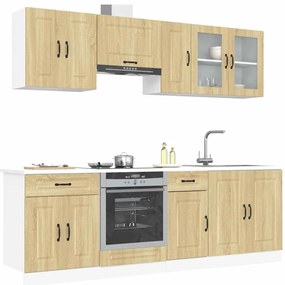 3314824 vidaXL Комплект кухненски шкафове от 8 части Kalmar, инженерно дърво