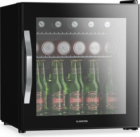 Klarstein Beersafe хладилник за напитки със стъклена огледална врата | 44 x 48 см | LED вътрешно осветление