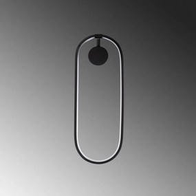 Черна LED стенна лампа Can – Opviq lights